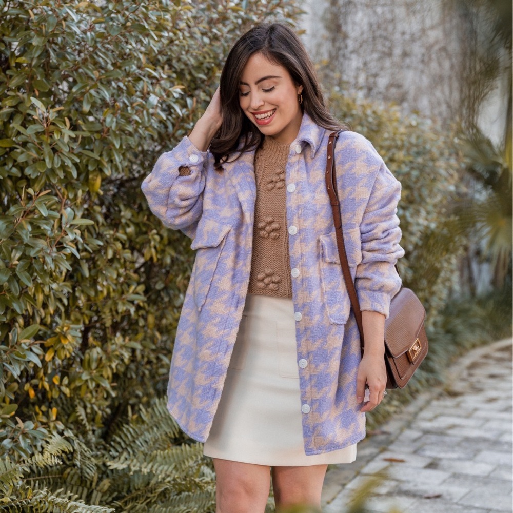 Houndstooth Oversized Shacket